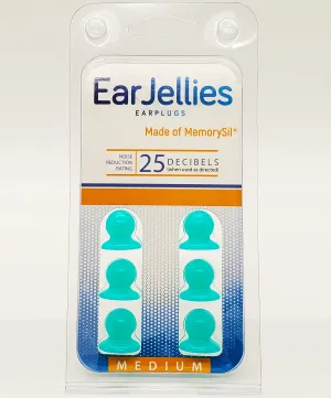 Green EarJellies Earplugs - 3 Pairs