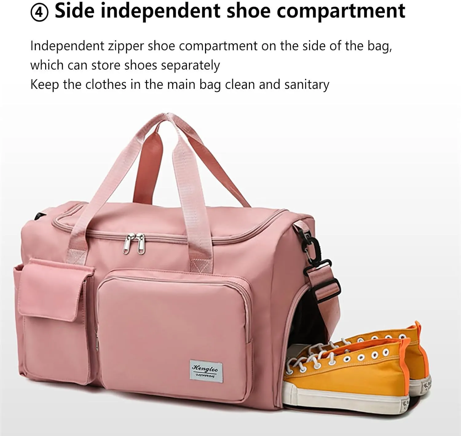 Gym Bag with Shoes Compartment,28L Waterproof Duffel Bag,Large Duffle Bag for Sports Yoga Workout Travel