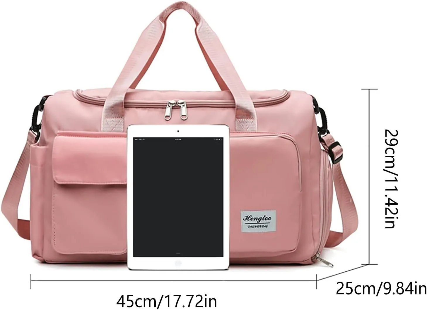 Gym Bag with Shoes Compartment,28L Waterproof Duffel Bag,Large Duffle Bag for Sports Yoga Workout Travel