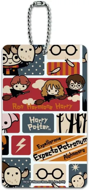 Harry Potter Cute Chibi Pattern Luggage Card Suitcase Carry-On ID Tag