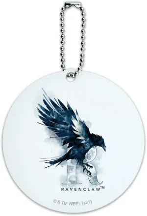 Harry Potter Ravenclaw Watercolor Crest Round Luggage Card Carry-On ID Tag