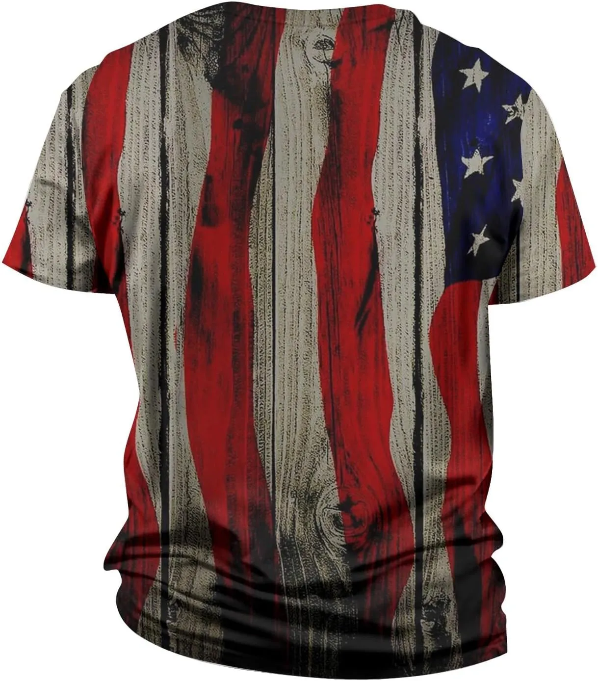 Henley Shirts 4th of July Shirts Short Sleeve Star Striped Summer Shirts Graphic Tees