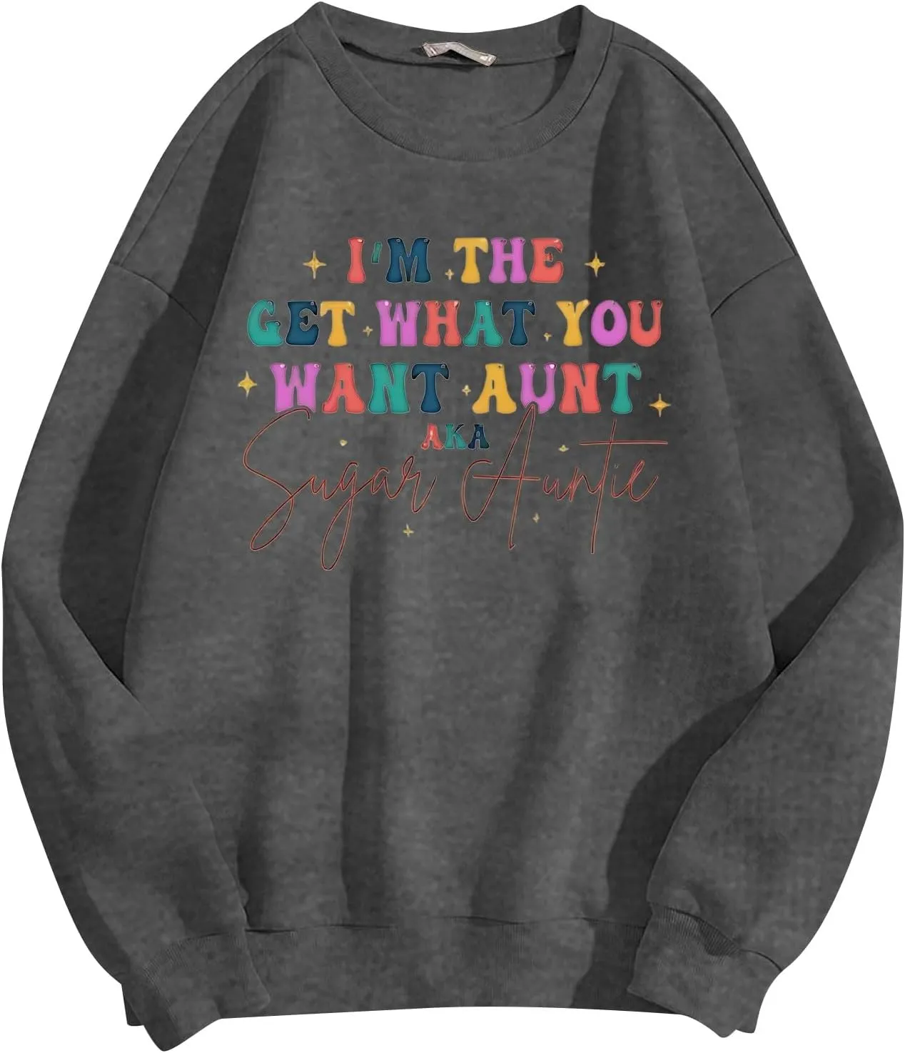 He's Hunting Sweatshirt, Women Letter Print Crewneck Sweatshirts 2024 Trendy Oversized Casual Long Sleeve Pullover