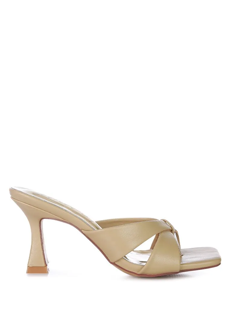 Highflip Criss-Cross Spool Heels