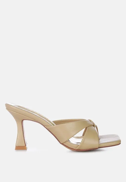 Highflip Criss-Cross Spool Heels