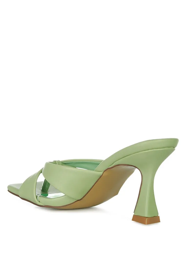 Highflip Criss-Cross Spool Heels