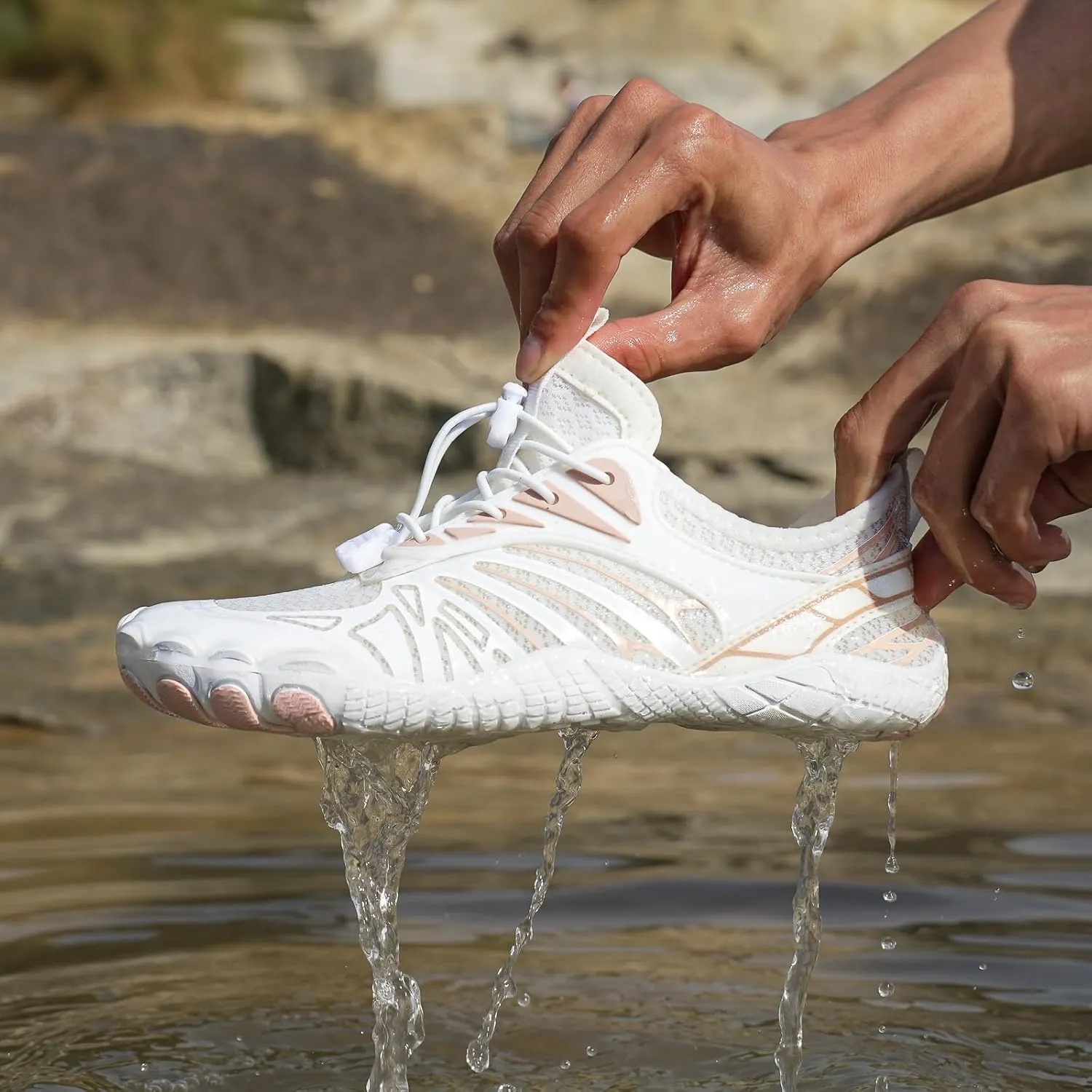 Hike Barefoot Shoes for Men Women Breathable Athletic Zero Drop Trail Walking Shoes with Wide Toe Box ealthy & Non-Slip Barefoot Shoe Running Sneakers Unisex