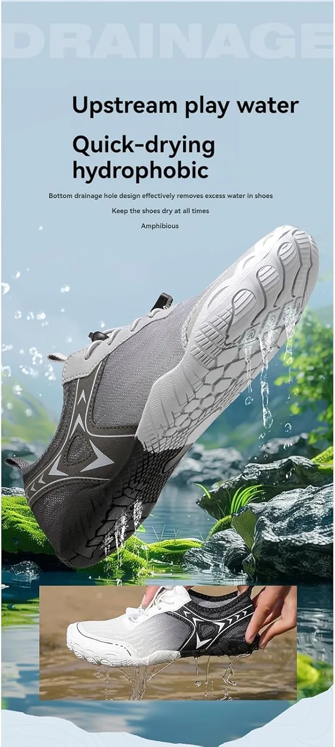 Hike Barefoot Shoes Womens Mens Water Shoes Lightweight Comfortable Slip On Walking Sneakers Wide Toe Plantar Fasciitis Footwear Non-Slip Outdoor Sports Zero Drop Shoe