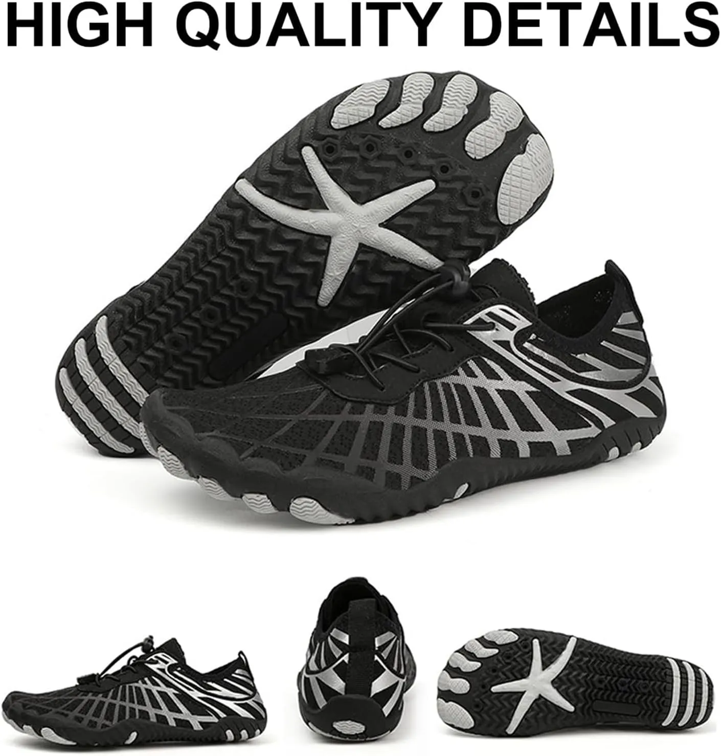 Hiking Footwear Barefoot Shoes Womens Wide Toe Box Sneakers Women Walking Fashion Comfortable Shoes Barefoot Grounded Footwear Zero Drop Lightweight Beach Water Resistant Breathable Running Sneakers