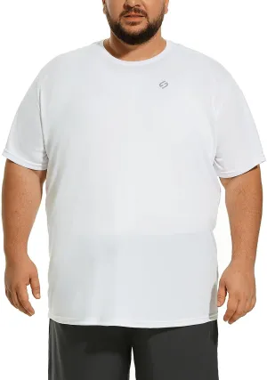 HOdo Big and Tall Mens T-Shirt Crewneck Tees Moisture Wicking 2XL-6XL