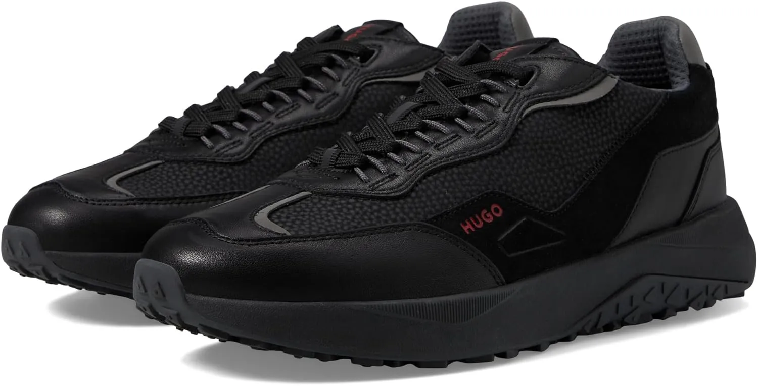 Hugo Boss Men's Kane Mix Material Run Sneaker