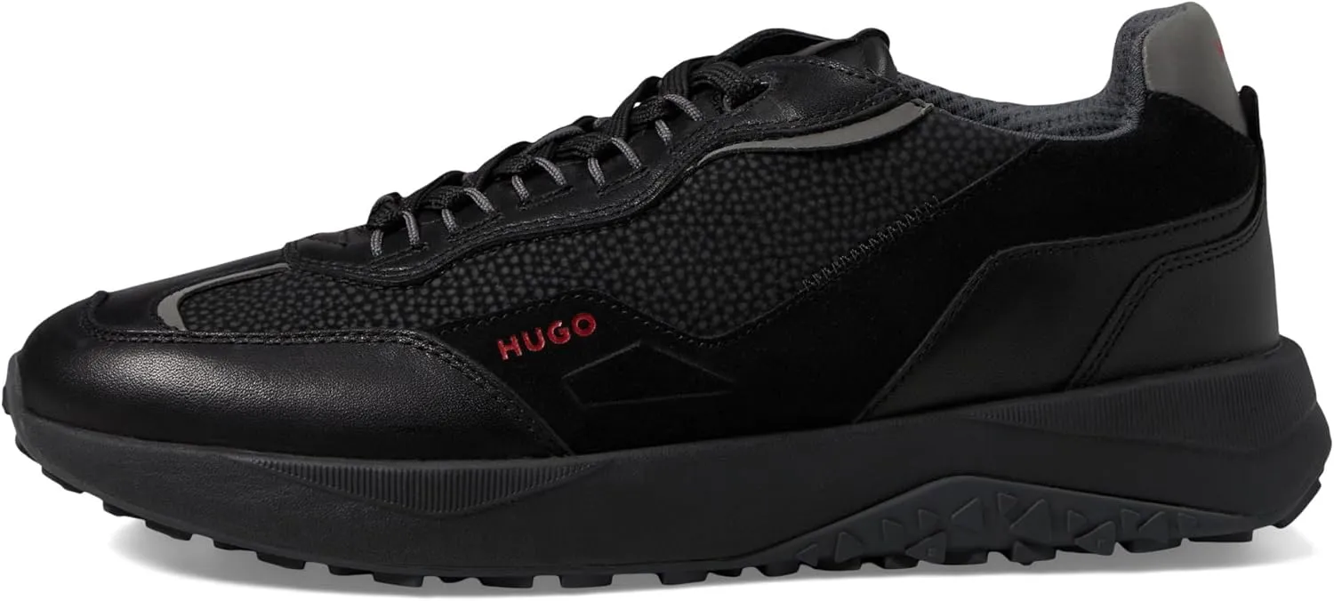 Hugo Boss Men's Kane Mix Material Run Sneaker