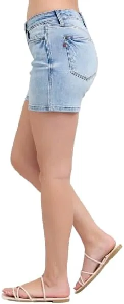 Judy Blue Mid Rise Vintage Wash Dad Shorts 15295