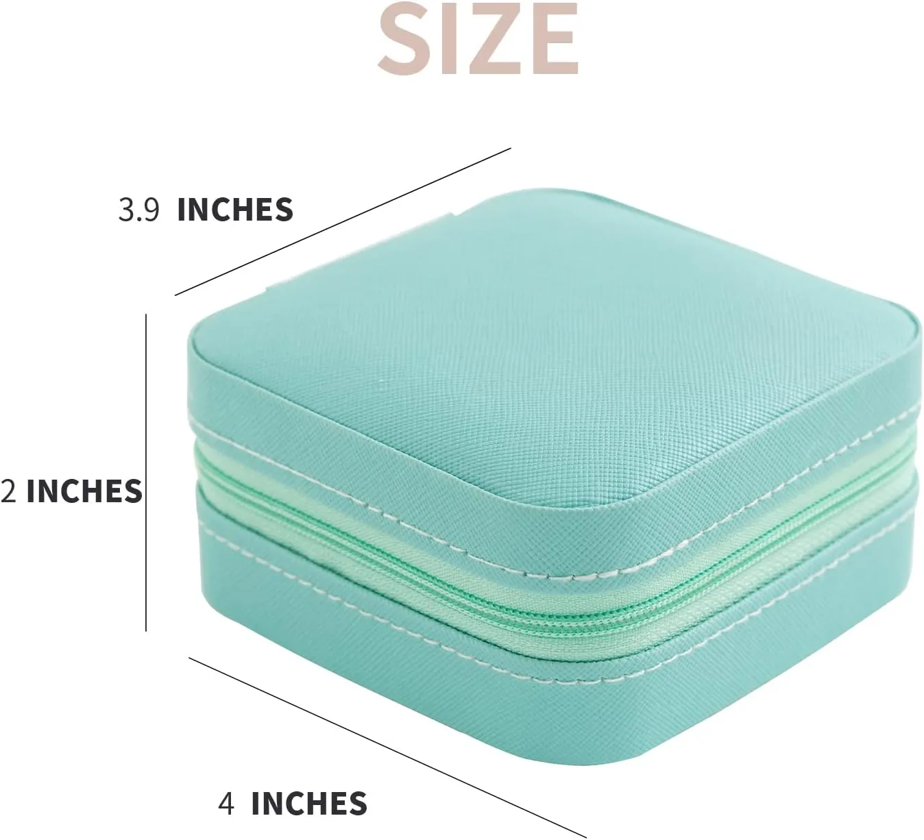 KElofoN Travel jewelry case Travel jewelry box Travel Jewelry Organizer Small Jewelry Organizer Box for Girls Women with Mirror(Blue)