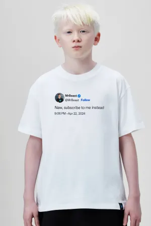 KIDS NAW S/SLEEVE TEE - WHITE
