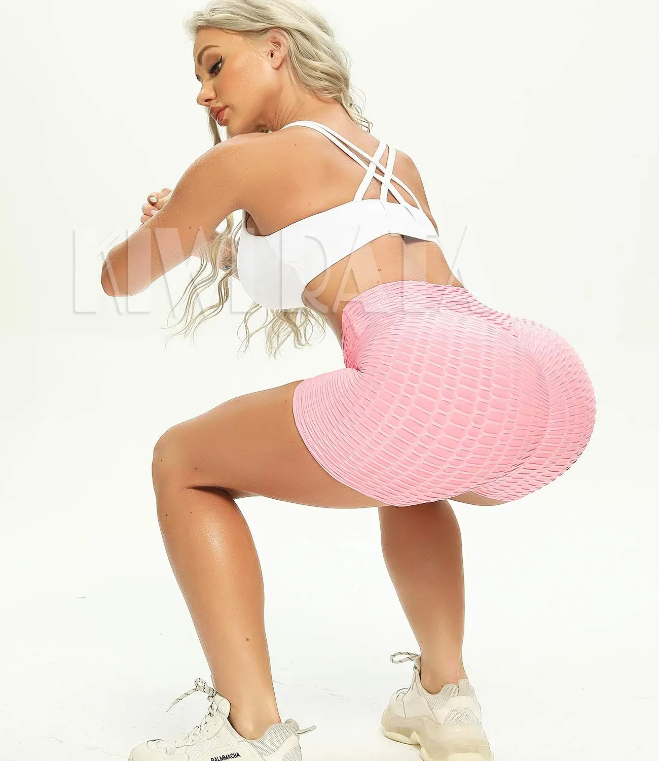 KIWI RATA Scrunch Booty Shorts for Women Workout Gym Butt Lifting Yoga Sexy Textured Short Hot Pants