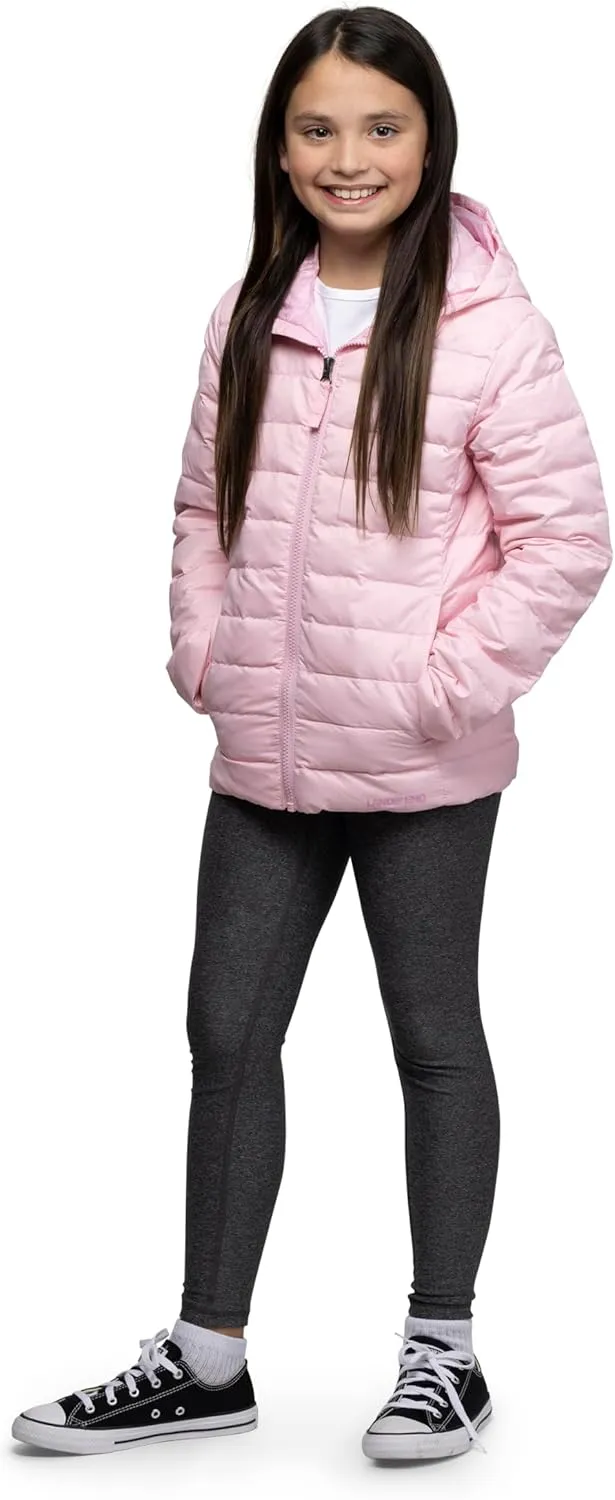 Lands' End Kids Packable Hooded Down Puffer Jacket Coat (XXS-XXL)