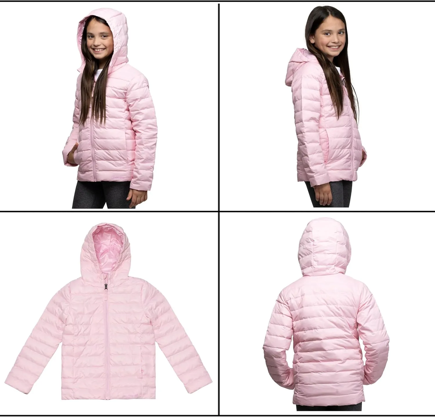 Lands' End Kids Packable Hooded Down Puffer Jacket Coat (XXS-XXL)