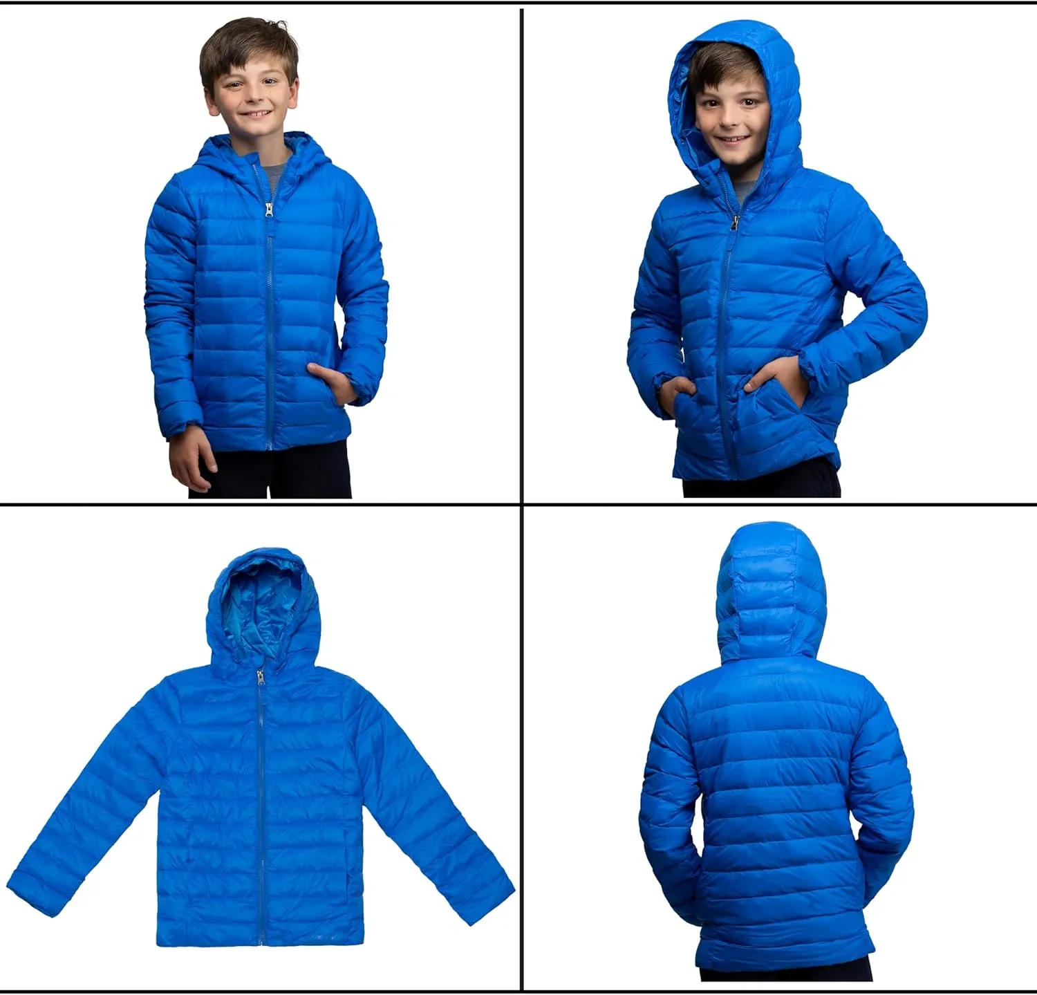Lands' End Kids Packable Hooded Down Puffer Jacket Coat (XXS-XXL)