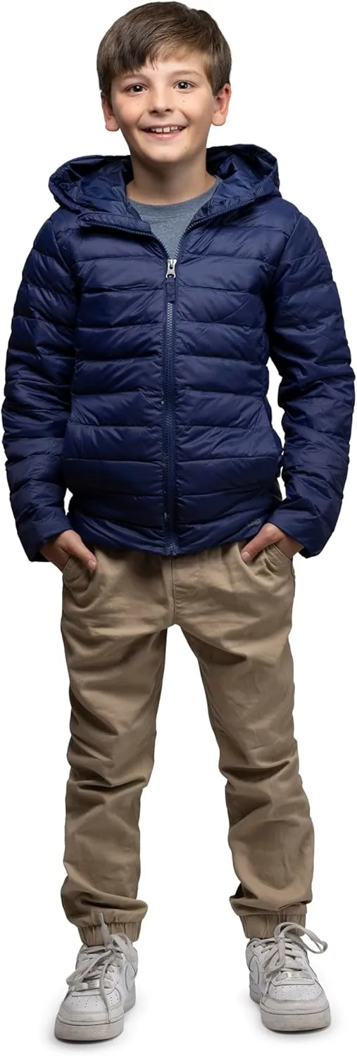 Lands' End Kids Packable Hooded Down Puffer Jacket Coat (XXS-XXL)