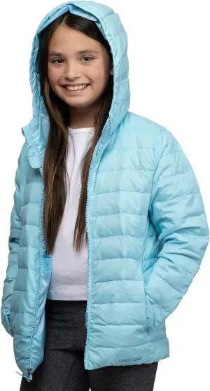 Lands' End Kids Packable Hooded Down Puffer Jacket Coat (XXS-XXL)