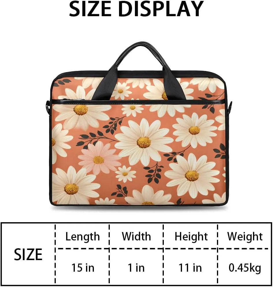 Laptop Shoulder Bag Computer Bag 13-15 Inches Laptop Carrying Case with Shoulder Strap for Women Men