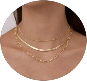 Layered Necklaces for Women Stack Dainty Cross Necklace Circle Paperclip Pearl Pendant Chain Necklaces Simple Jewelry Gift