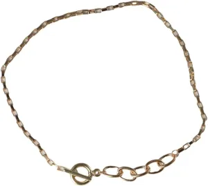 Leadigol Women Choker Necklace Chain Mixed Linked Circle Necklaces, Trendy Jewelry Necklaces, Minimalist Choker Necklace Chains Accessories
