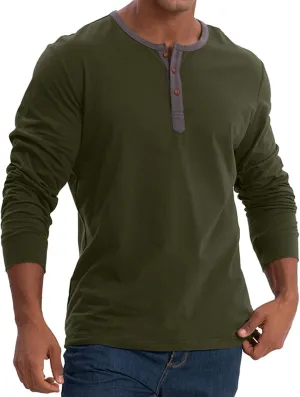 Long Sleeve Polo Shirts for Men Big and Tall Button Down Shirt Tops Casual Cotton Classic Work Collared Basic Golf Shirt