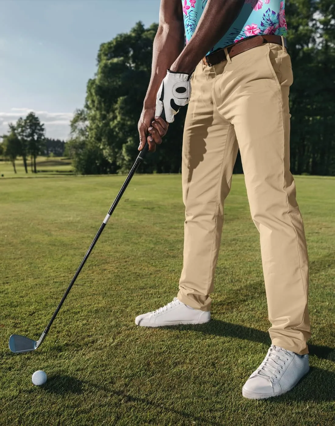 LRD Mens Stretch Golf Pants  Lightweight Performance Slim Fit Golf Pant for Men