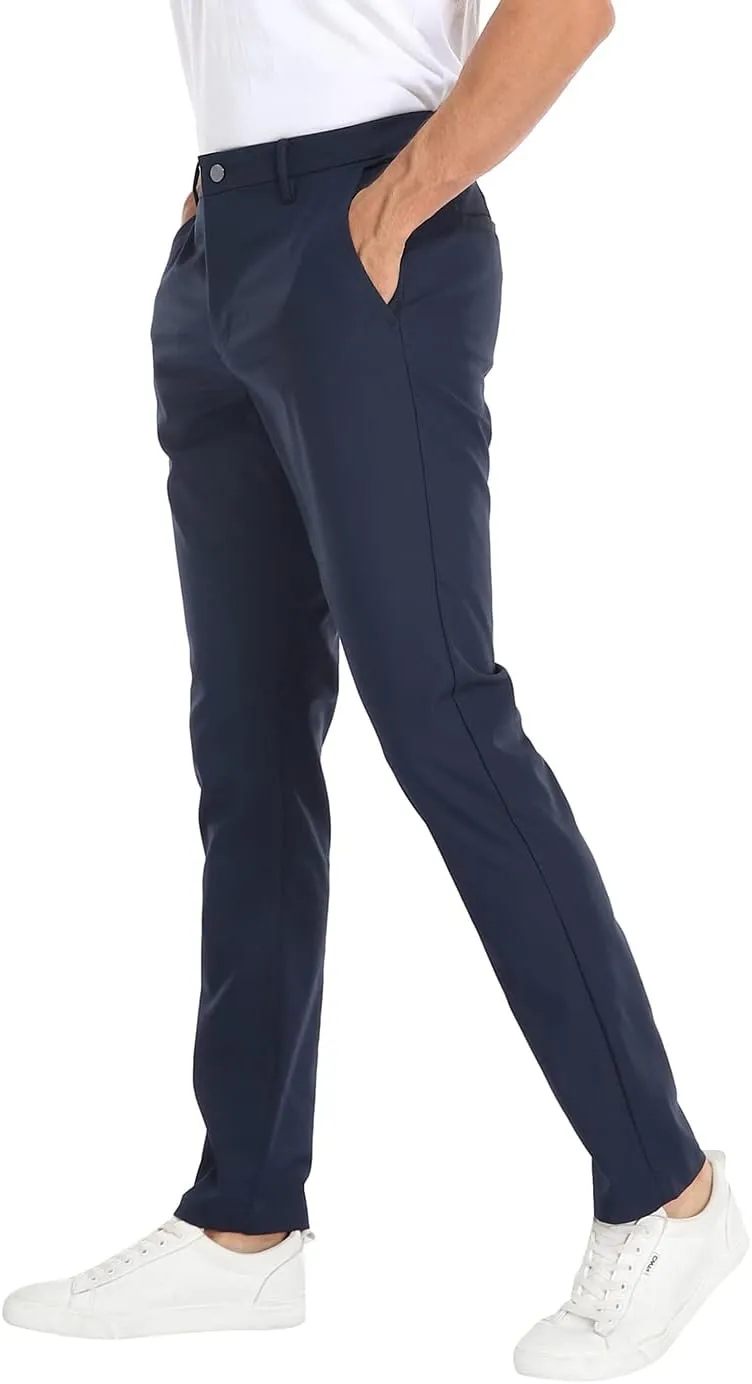 LRD Mens Stretch Golf Pants  Lightweight Performance Slim Fit Golf Pant for Men