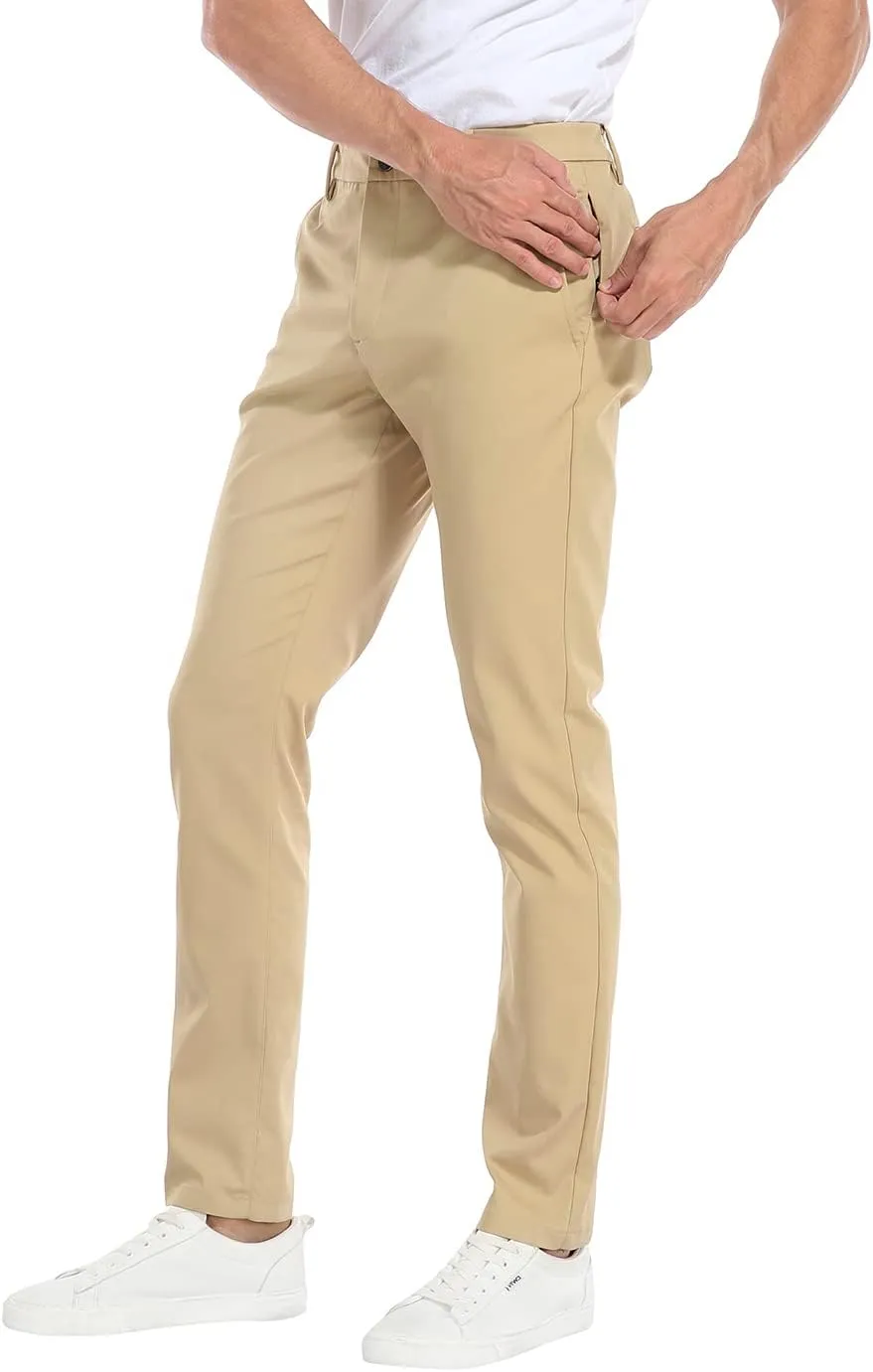 LRD Mens Stretch Golf Pants  Lightweight Performance Slim Fit Golf Pant for Men