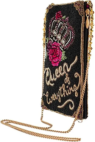 Mary Frances Crossbody-Clutch Black Crossbody Handbag Bag New
