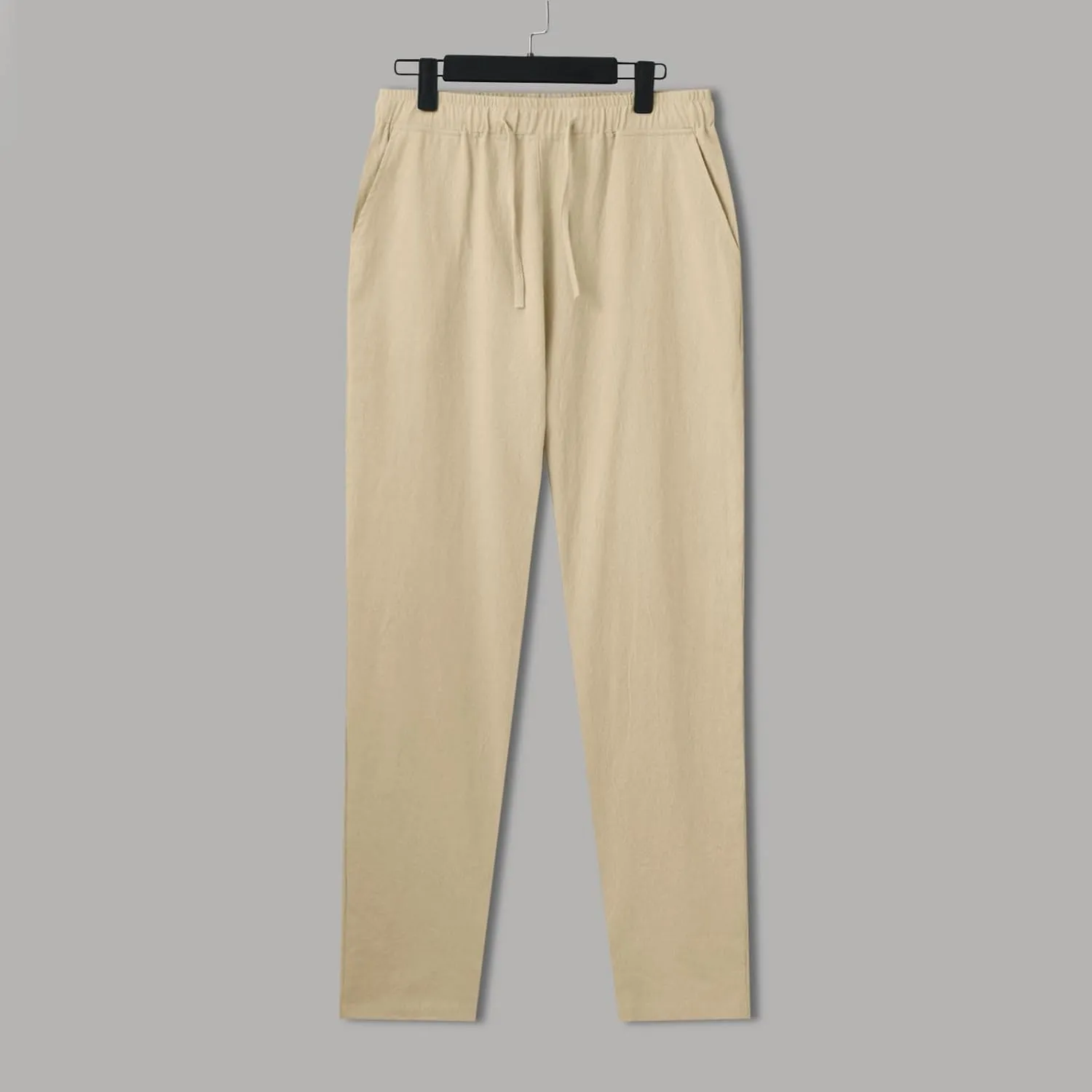 Men Pants Casual Leisure Joggers Sport Sweatpants Open Hem Elasticated Waist Combat Work Pant