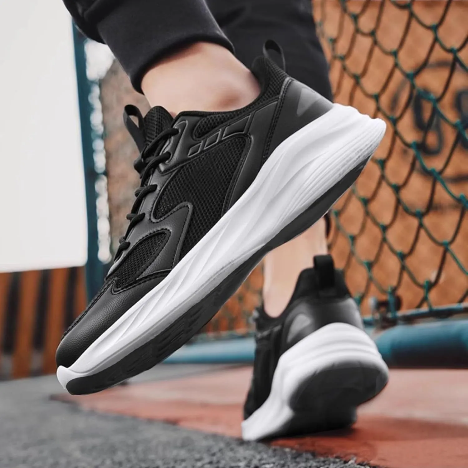 Men Slip On Casual Walking Shoes Lightweight Breathable Jogger Running Shoes Comfortable Workout Gym Fashion Sneakers for Women