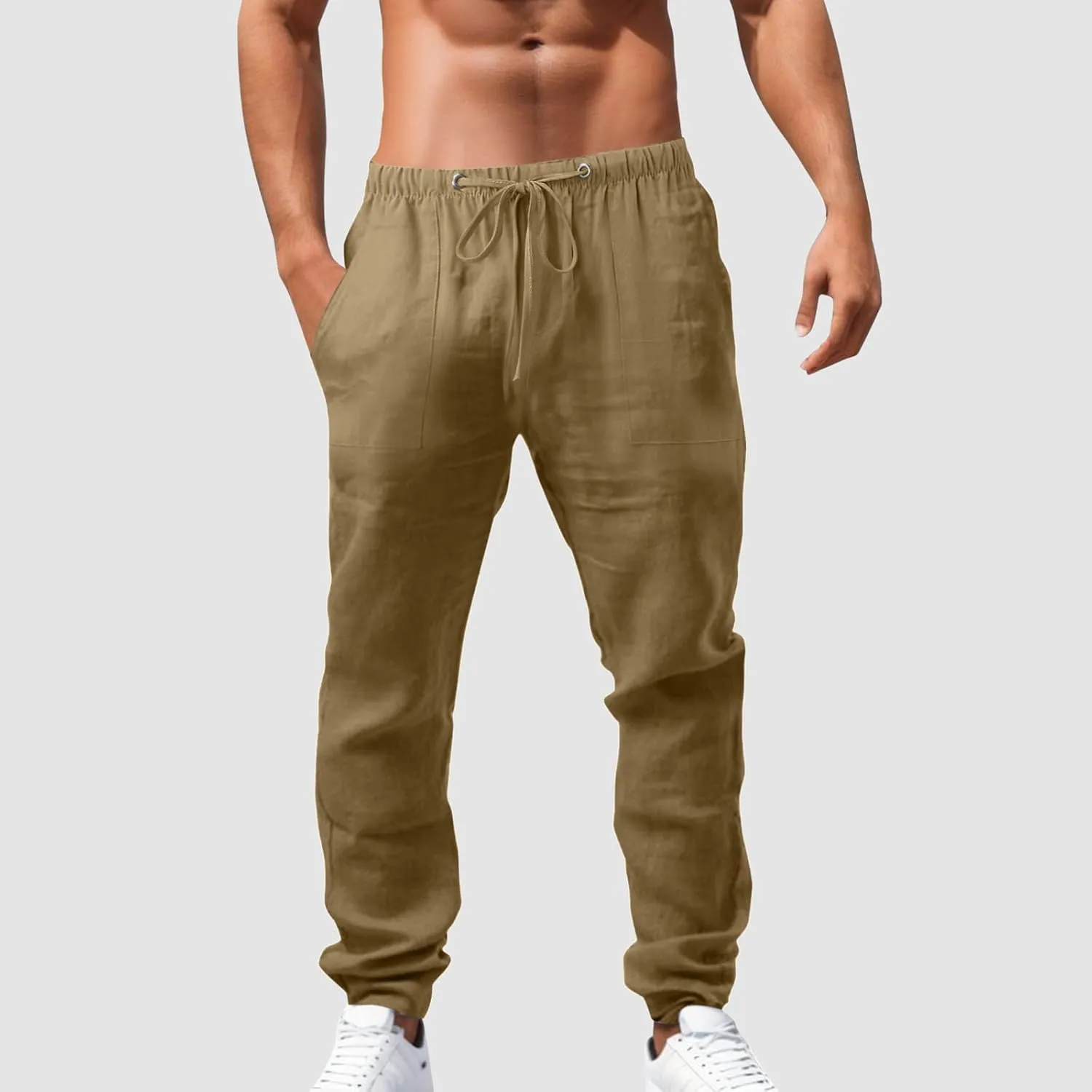 Men Tracksuit Pant Casual Camo Jogger Running Sports Sweatpants Elastic Waistband Cargo Work Pant