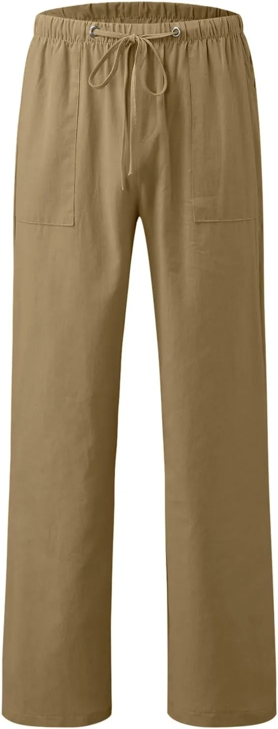 Men Tracksuit Pant Casual Camo Jogger Running Sports Sweatpants Elastic Waistband Cargo Work Pant