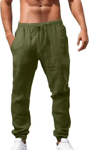 Men Tracksuit Pant Casual Camo Jogger Running Sports Sweatpants Elastic Waistband Cargo Work Pant