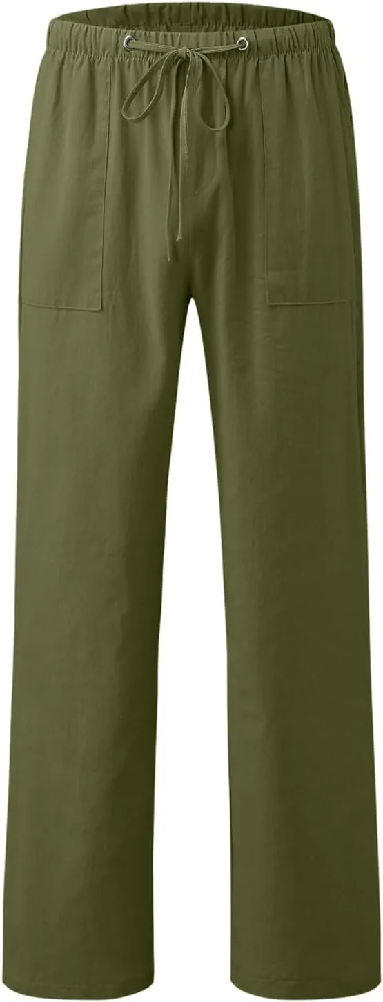 Men Tracksuit Pant Casual Camo Jogger Running Sports Sweatpants Elastic Waistband Cargo Work Pant