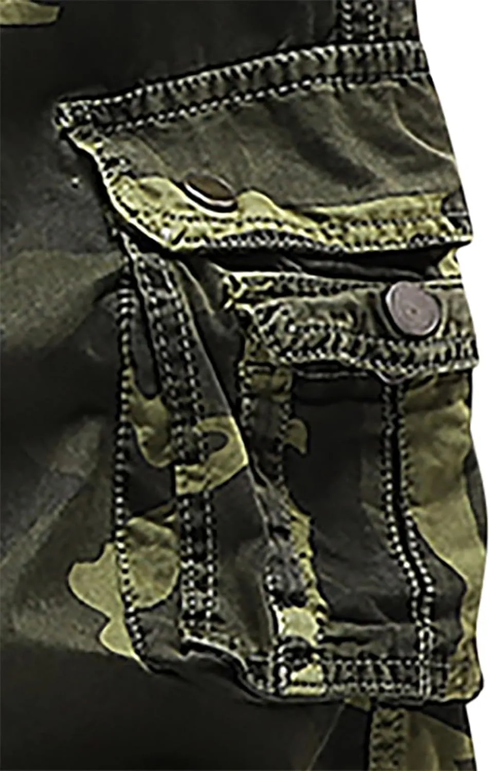 Men's Camo Cargo Shorts with Multi Pockets Fashionable Casual Workwear Shorts Summer Tactical Short Pants
