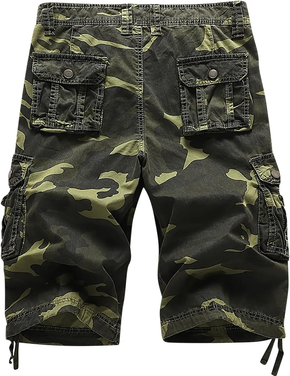 Men's Camo Cargo Shorts with Multi Pockets Fashionable Casual Workwear Shorts Summer Tactical Short Pants