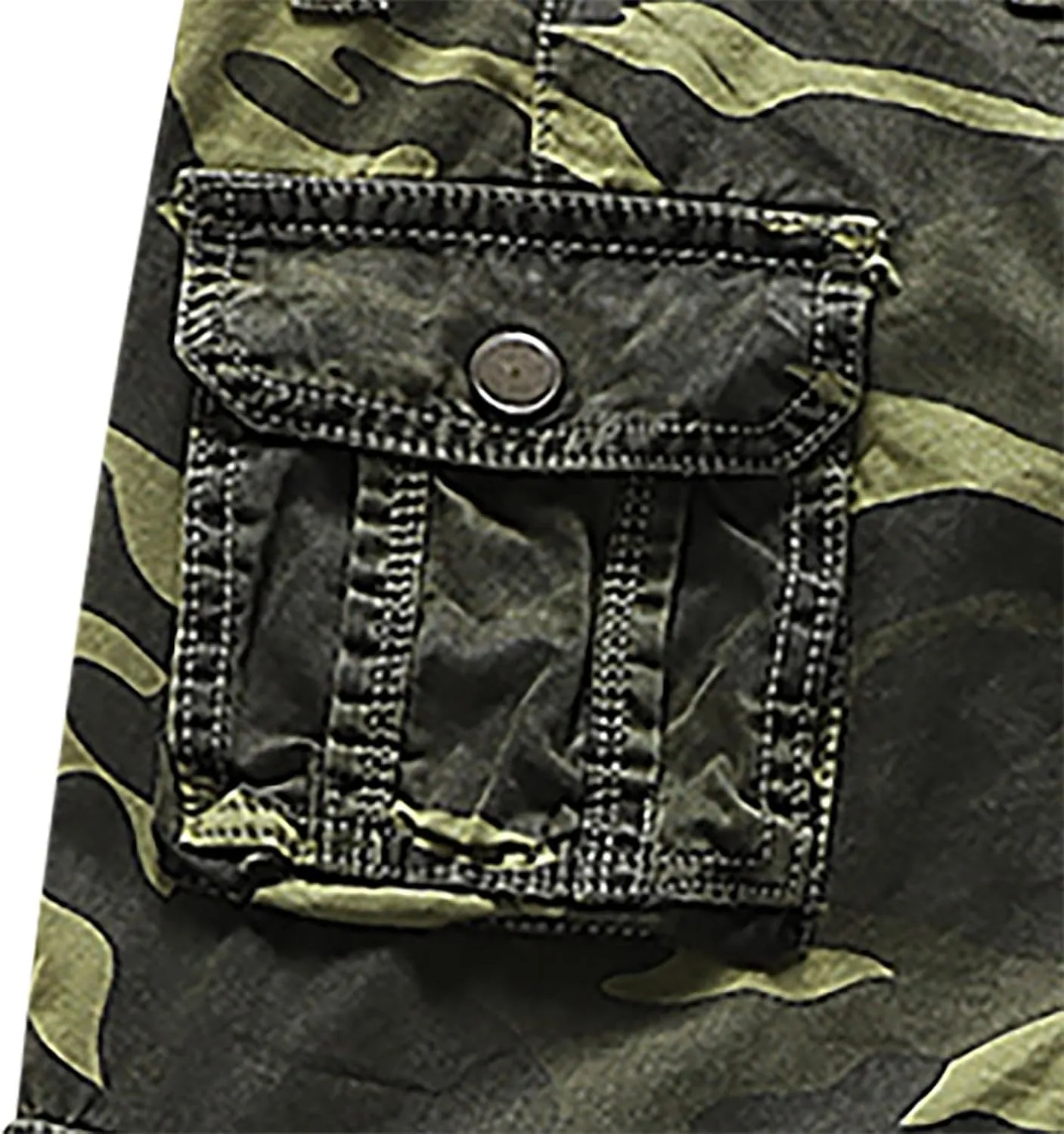 Men's Camo Cargo Shorts with Multi Pockets Fashionable Casual Workwear Shorts Summer Tactical Short Pants