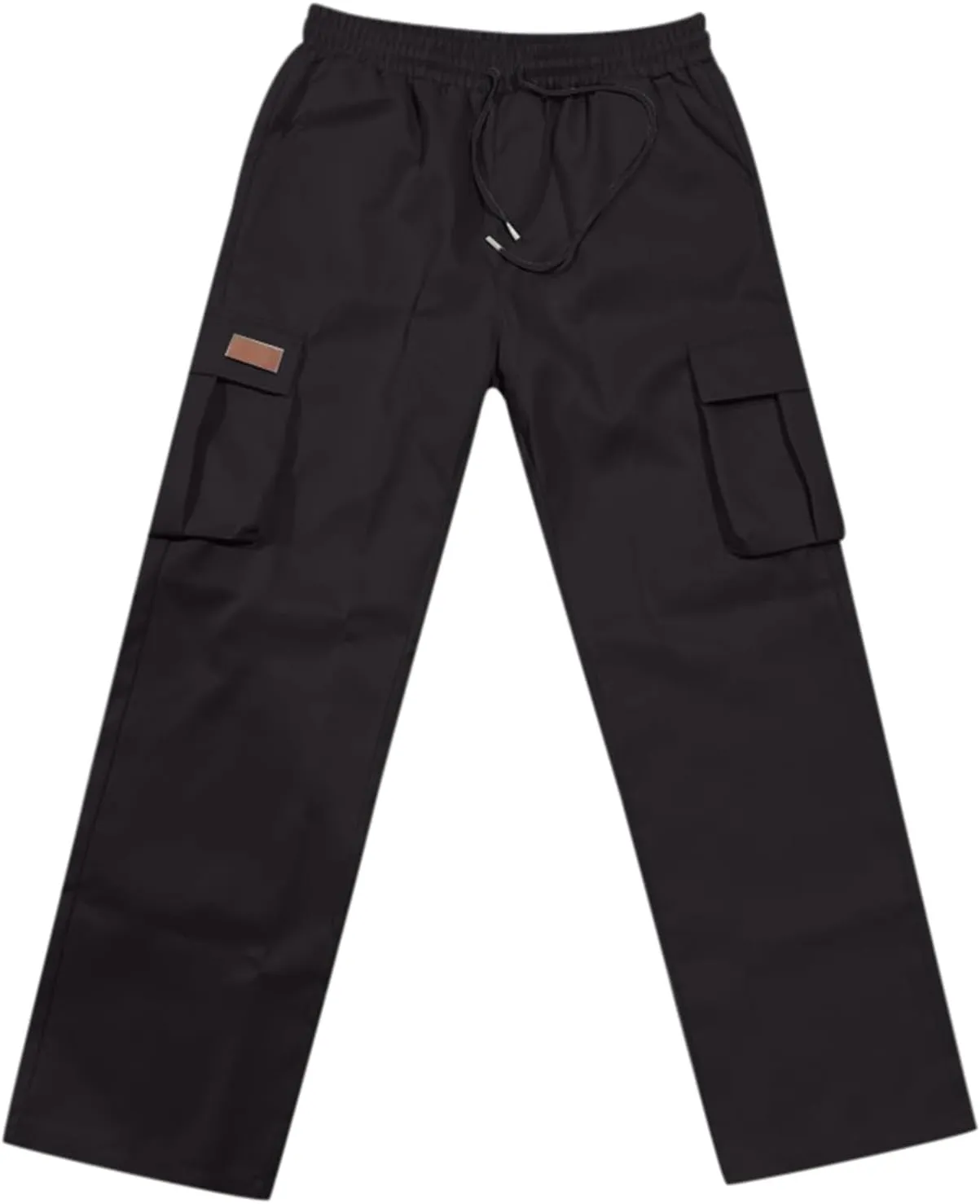 Men's Cargo Combat Pants Casual Linen Stretch Elasticated Waist Pant Fashion Sweatpant Joggers Running Workout