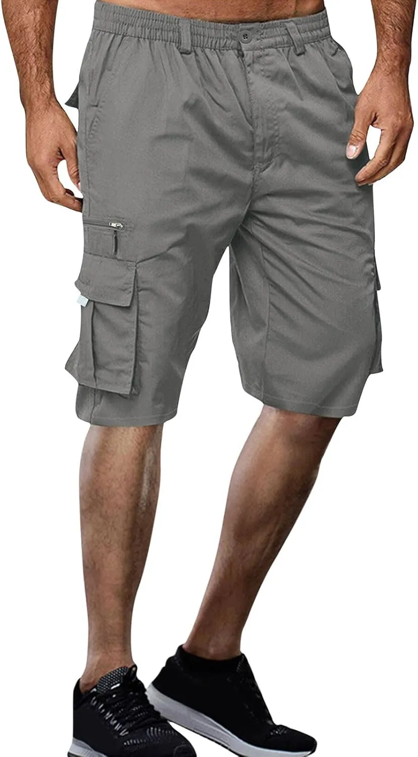 Men's Cargo Combat Work Pant Outdoor Joggers Soft Sweat Pants Straight Leg Pant Track Lounge Pants