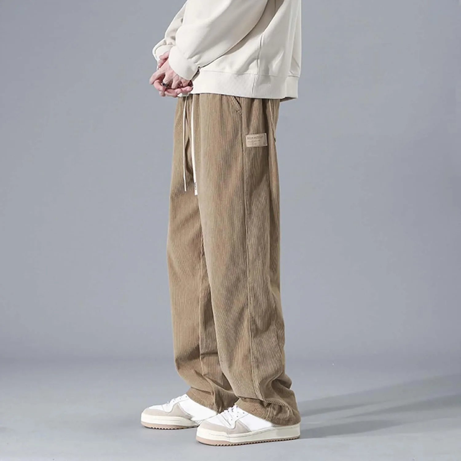 Mens Cargo Combat Work Pant Running Workout Jogger Fashion Lightweight Sweat Pants Loose Straight Leg Pants