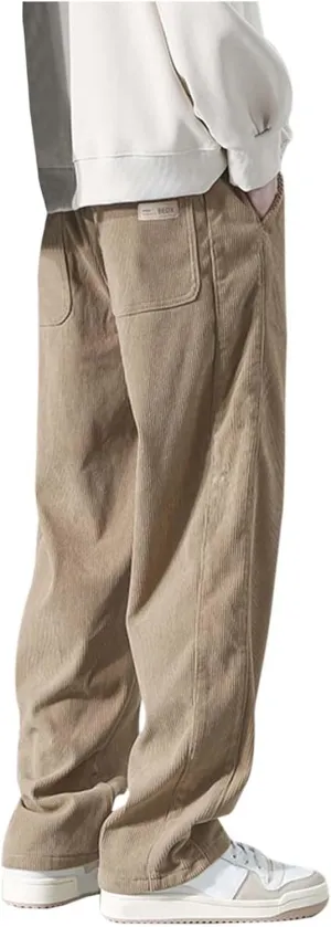 Mens Cargo Combat Work Pant Running Workout Jogger Fashion Lightweight Sweat Pants Loose Straight Leg Pants