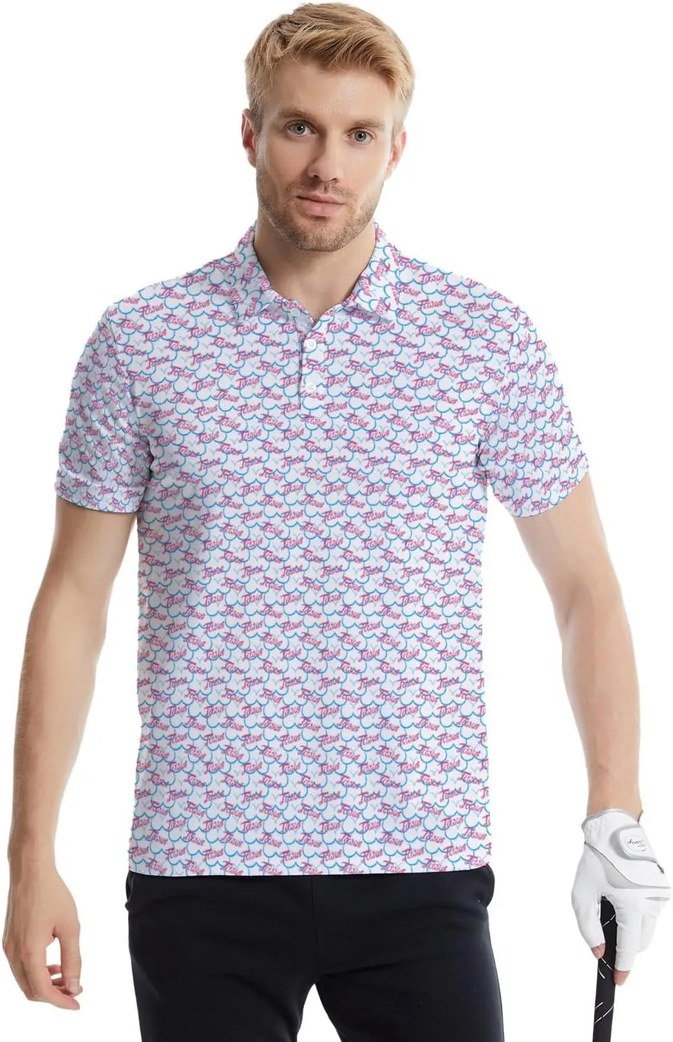 Mens Golf Shirts Golf Polo Shirts for Men Short Sleeve Polo Shirts Golf Gifts