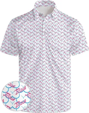 Mens Golf Shirts Golf Polo Shirts for Men Short Sleeve Polo Shirts Golf Gifts