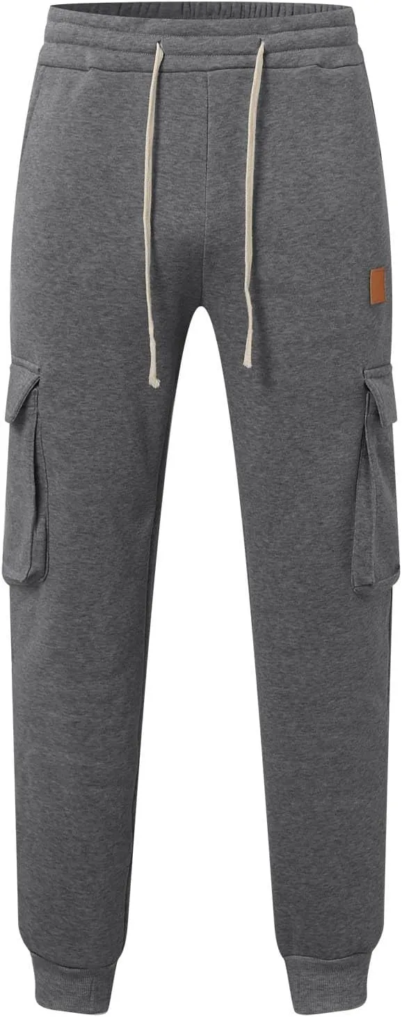 Men's Lightweight Jogging Pant Pull-On Work Joggers Baggy Sports Casual Sweatpants Yoga Long Pants