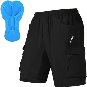 Men's Mountain Bike Shorts 3D Padded Bicycle MTB Shorts Loose-fit Lightweight MTB Cycling Shorts